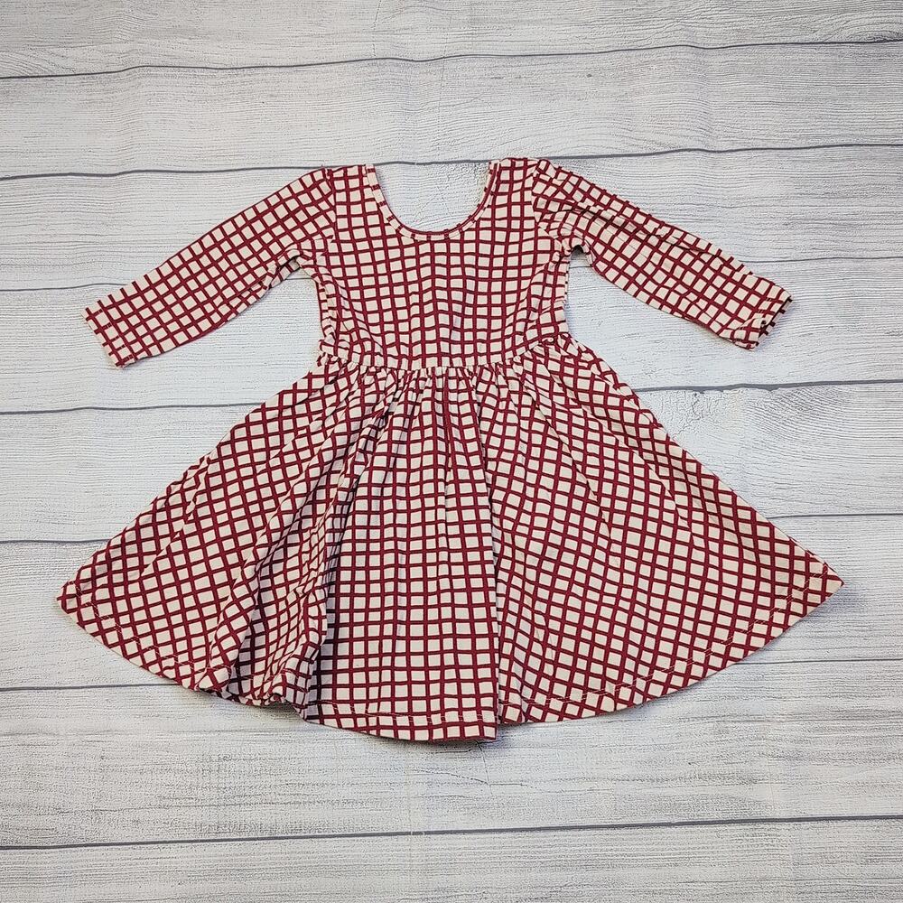2T Alice + Ames Red Check Ballet Dress